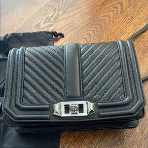 Rebecca Minkoff Black Chevron Crossbody Bag